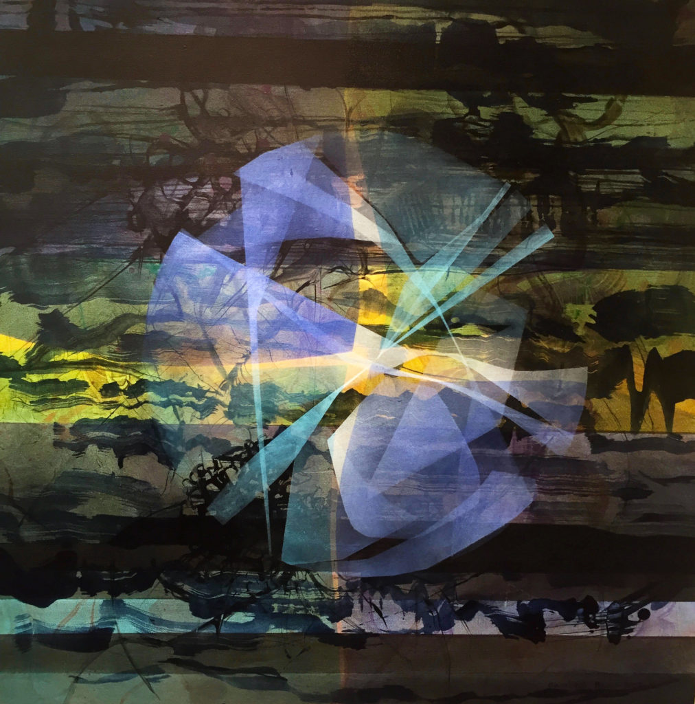 "Long Summer Nights" CAROLINA BARON BIZA - Acrylic on Canvas - 36" x 36"