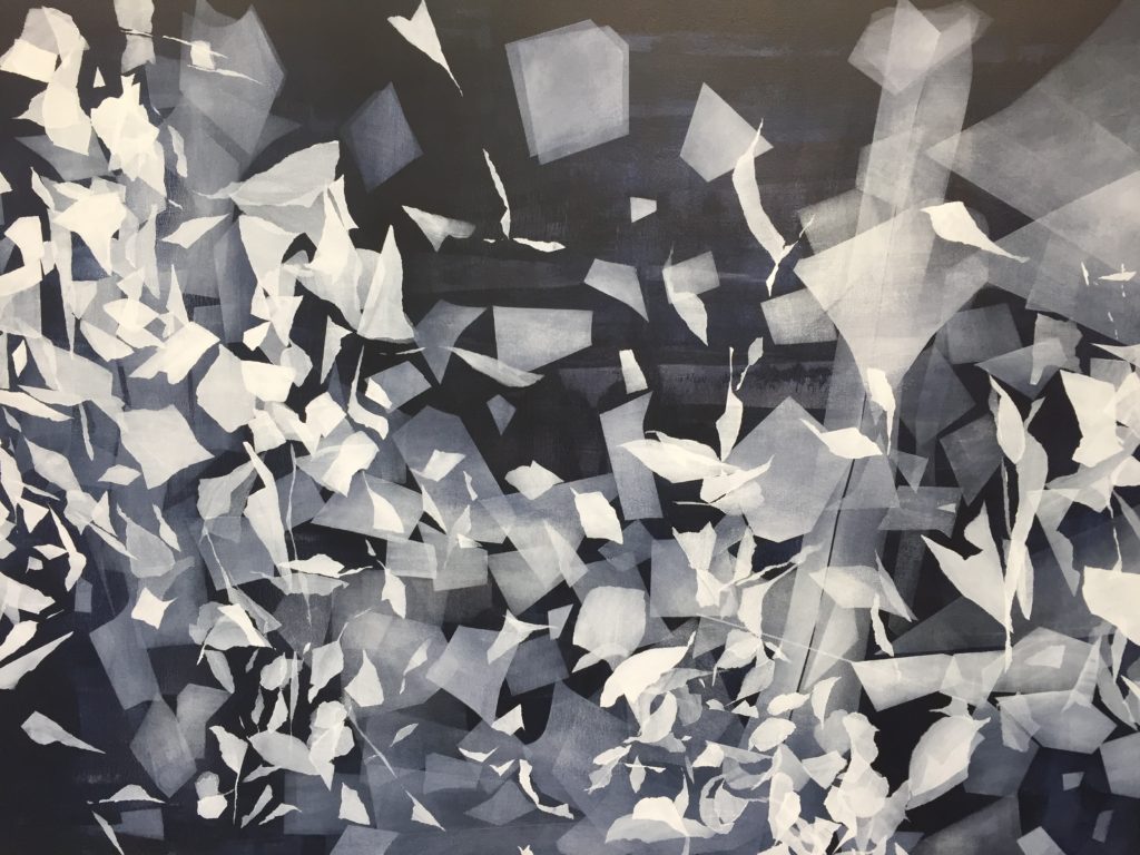 "The Wind" CAROLINA BARON BIZA - Acrylic on Canvas - 36" x 60"