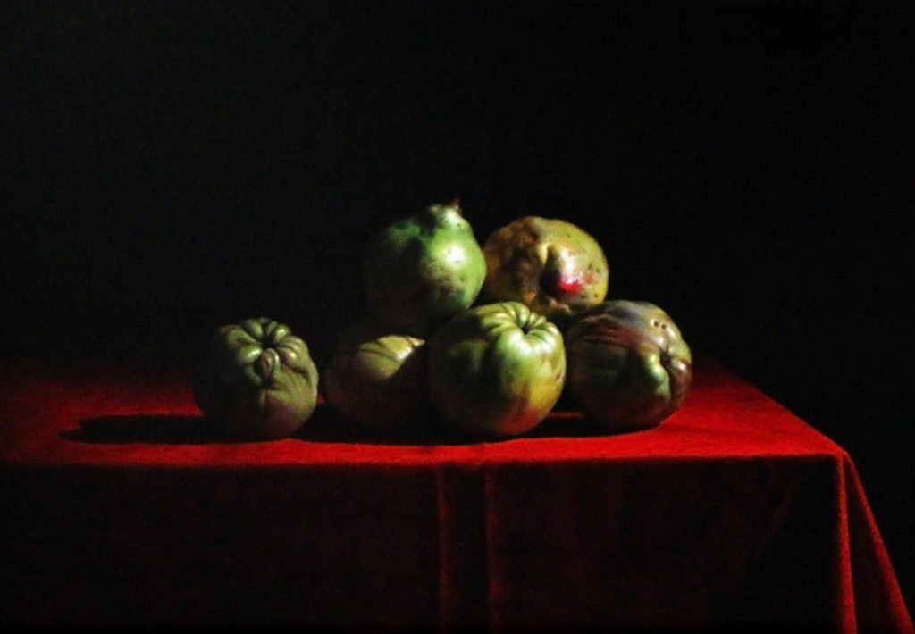 "Membrillos" ("Quinces") ANTONIO BLANCA SÁNCHEZ - Oil on Canvas - 18¾" x 28¾"
